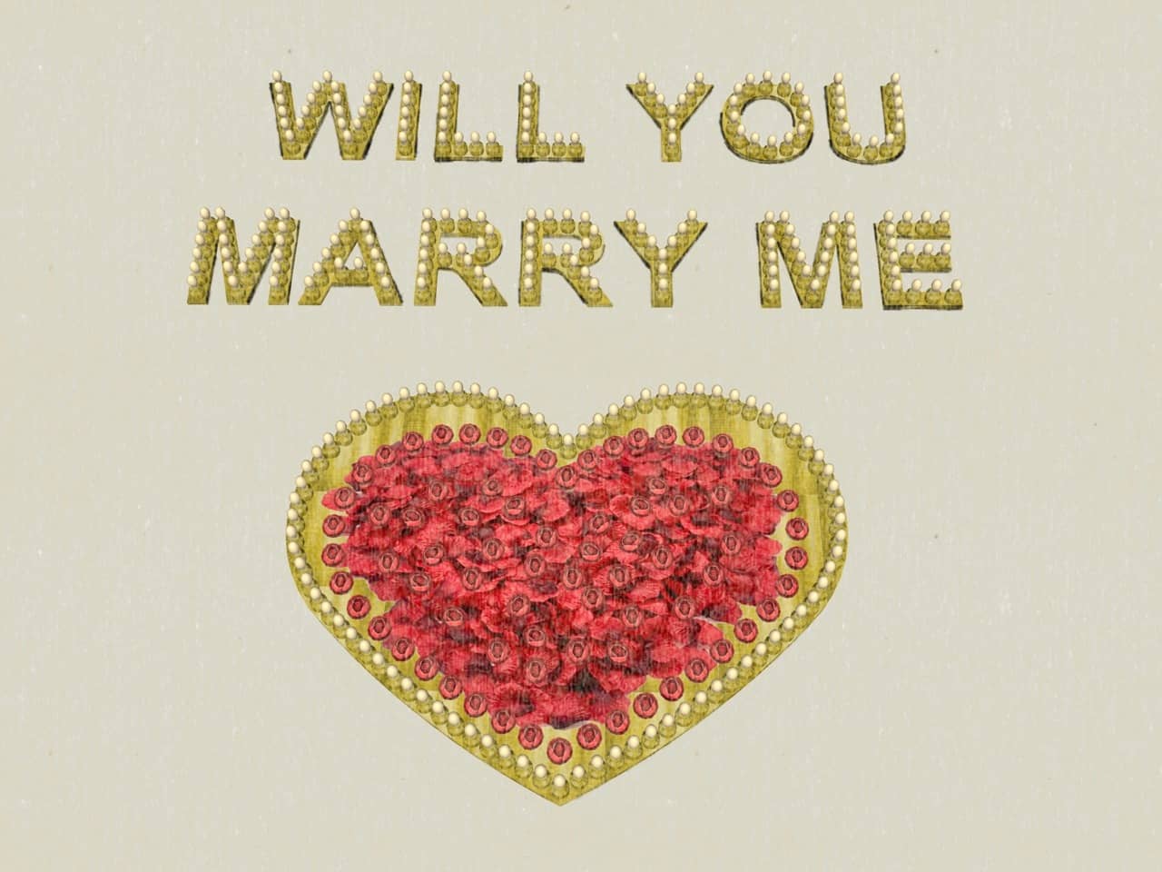 will you marry me